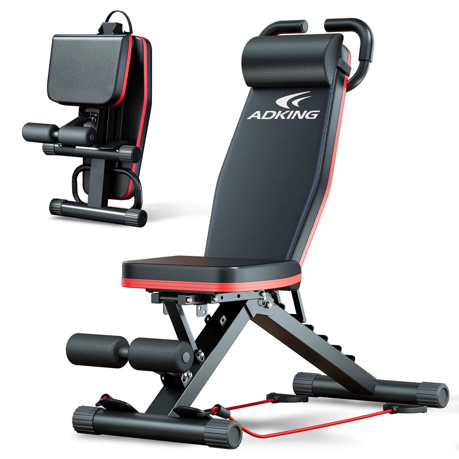 Adjustable Weight Bench Press Dumbbell Multi-Functional Full Body Workout Bench Foldable Incline Decline for Home Gym 1000 Lbs